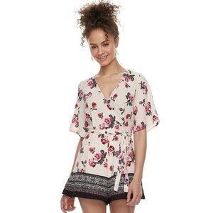 Floral V-Neck Romper